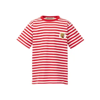 【Onitsuka Tiger】Onitsuka Tiger鬼塚虎-紅白條紋兒童短袖上衣(2184A270-600)
