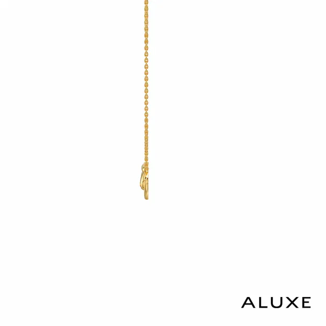 【ALUXE 亞立詩】10K金 黃水晶項鍊 蜂蜜罐造型 迪士尼 小熊維尼系列 NNDW003