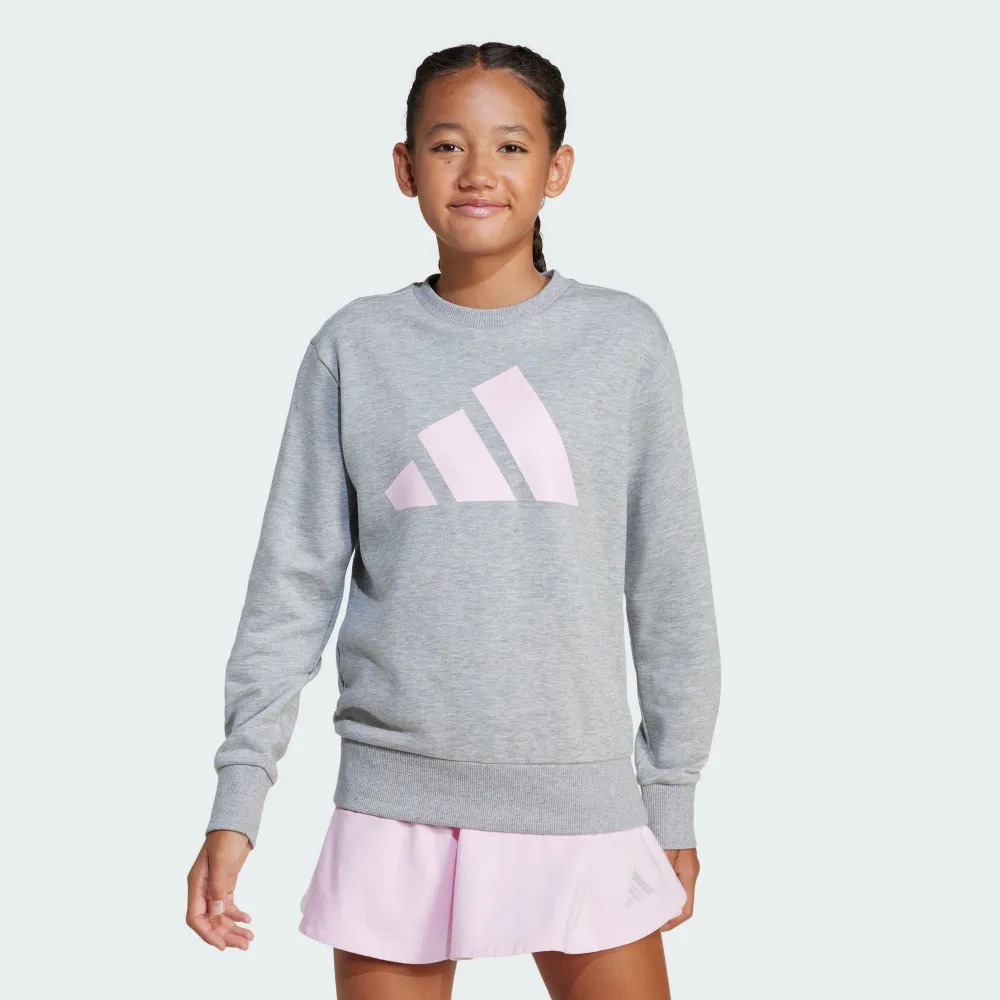【adidas 愛迪達】ESSENTIALS 運動上衣 童裝 JC9630