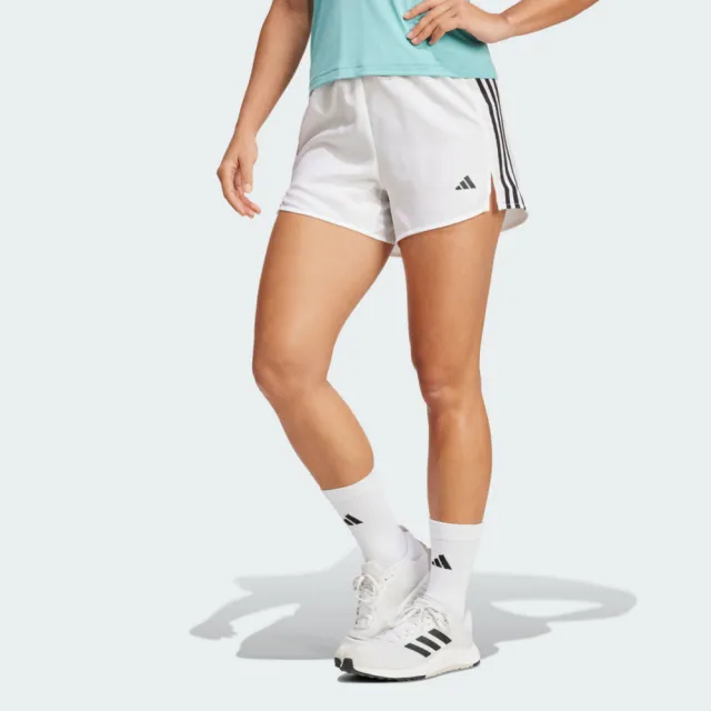 【adidas 愛迪達】3s Short High R 女 短褲 運動短褲 休閒短褲 白 亞版(JF4360)