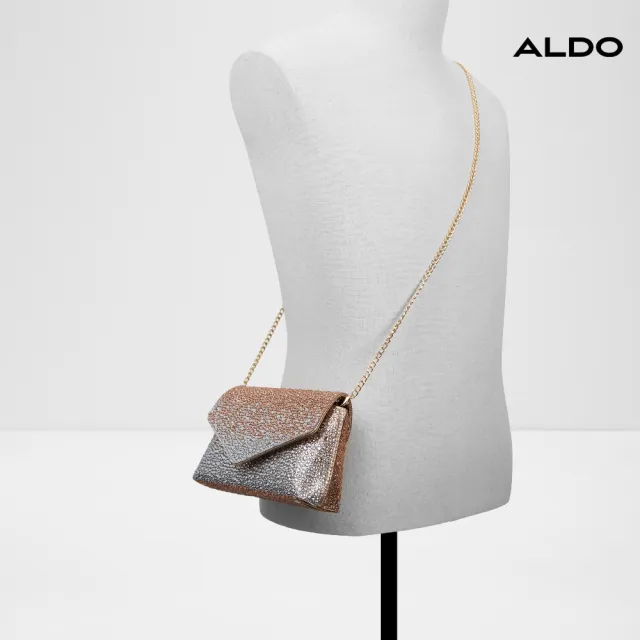 【ALDO】BLINGITA-華麗水鑽晚宴包-女包(玫瑰金色)