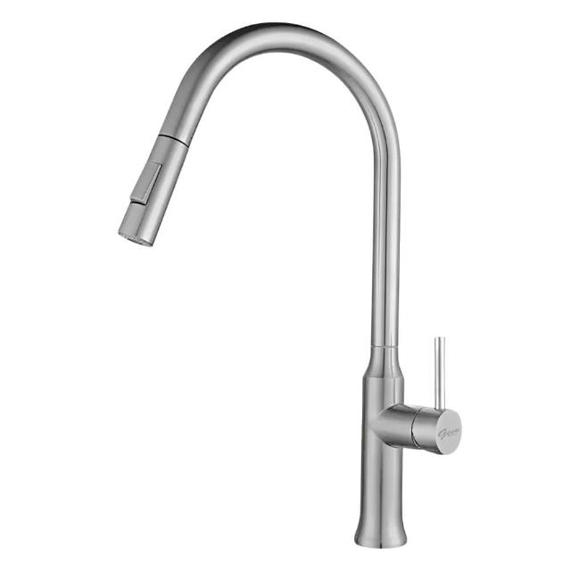 GESAI 格賽 B-30131-LT5 檯面伸縮龍頭,專為廚房設計,提供便捷伸縮功能,提升使用舒適度。品牌GESAI 格賽,品質可靠,享有10年保固期。在正常使用下,非人為因素損壞將提供免費維修服務。一年內耗材損壞免費更換(陶瓷芯、把手蓋、墊片、軟管、噴頭、抽拉管等需另購)。不保固範圍包括天災、操作不當、擅自修理或使用酸鹼清潔液導致損壞、外觀水垢生鏽等。保固需出示蓋章保固卡及發票。適合追求耐用與實用性的家庭選擇。 GESAI格賽 B-30131-LT5