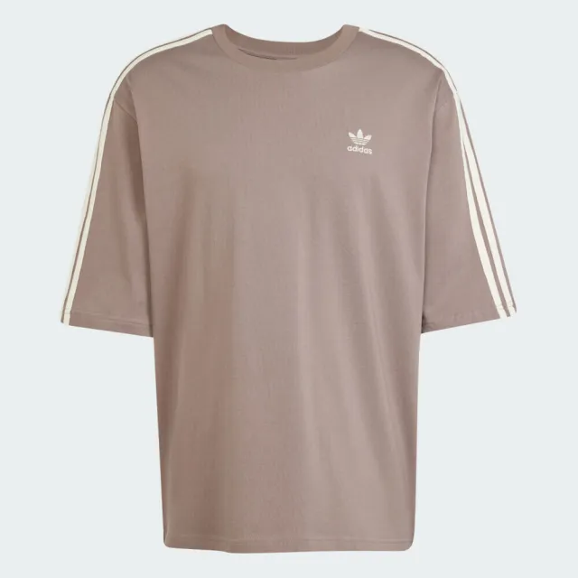 【adidas 愛迪達】Oversize Tee 男 T恤 運動上衣 休閒短袖 卡其 亞版(JP1058)