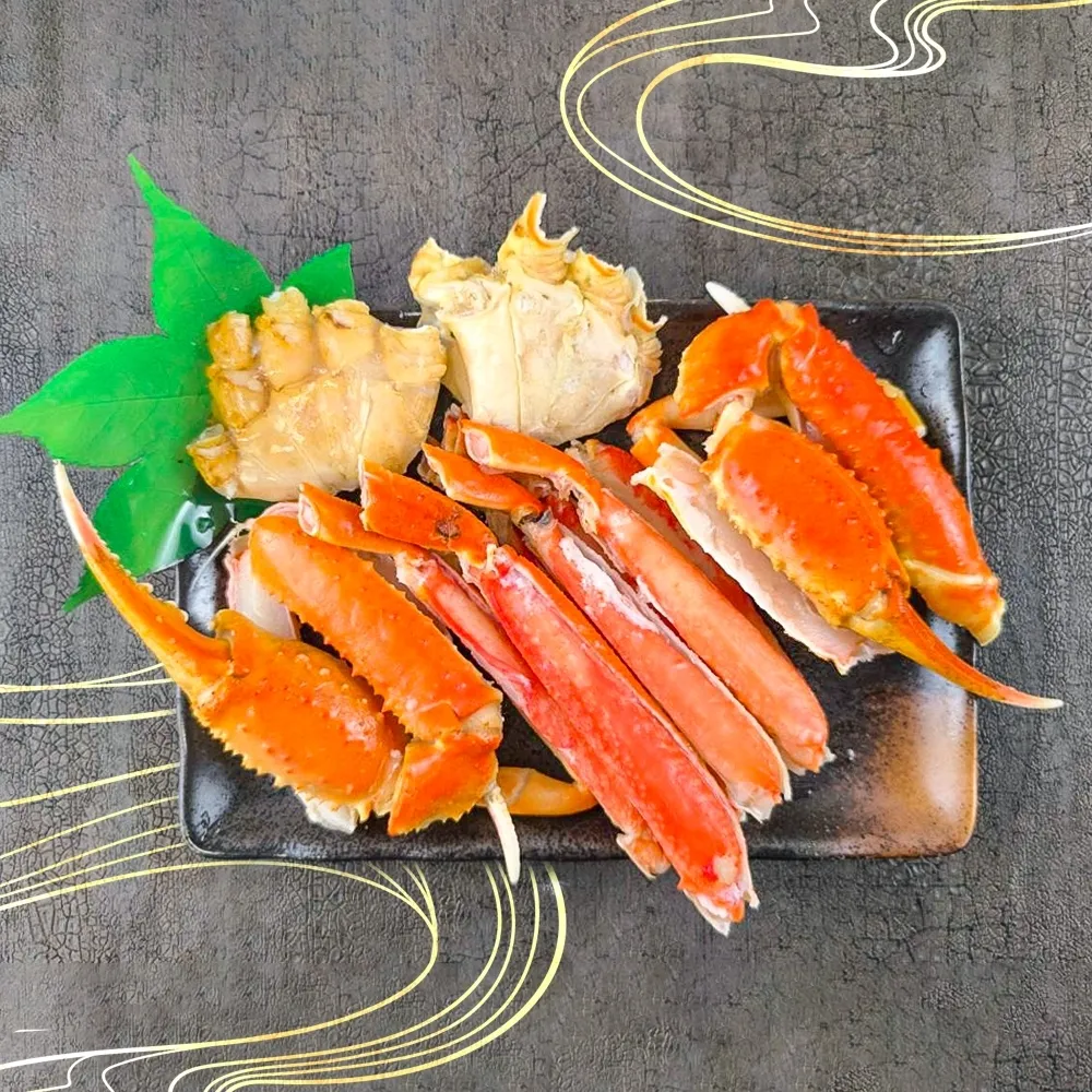 【三頓飯】築地蟹商熟凍松葉蟹切盤(4盒_500g/盒)