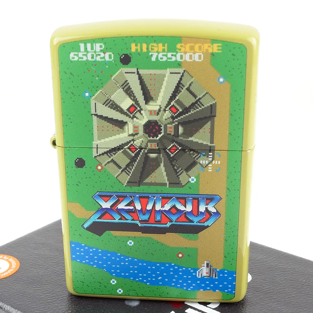 【Zippo】日系~南夢宮傳奇遊戲系列-Xevious 鐵板陣圖案設計打火機~大型電玩/任天堂/雅達利