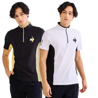 【LE COQ SPORTIF 公雞】吸濕排汗短袖立領衫 男款-3色-LWV21944