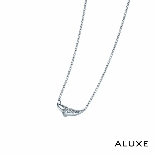 【ALUXE 亞立詩】10K金 鑽石項鍊 魚尾優雅 迪士尼 小美人魚系列 NNDL002