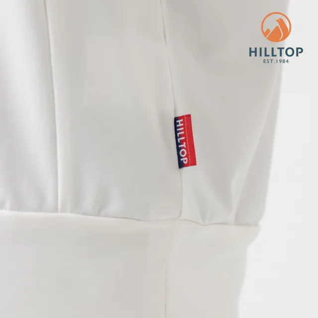 【Hilltop 山頂鳥】ZISOFIT Polygiene抗菌抗UV吸濕快乾五分袖T恤 女款 白｜PS04XFN1ECB0