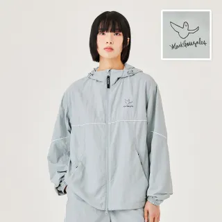 【Mark Gonzales官方旗艦】男女同款 小天使輕量連帽防風外套-灰色