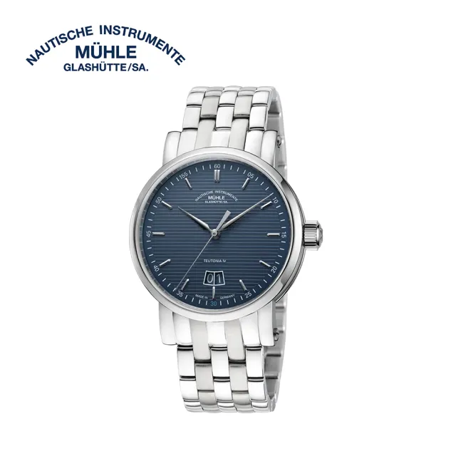 【GLASHUTTE】格拉蘇蒂.莫勒 Teutonia IV 大日期版1994 年限量版 無菸煤 M1-44-75-1994-MB(機械錶 男錶)