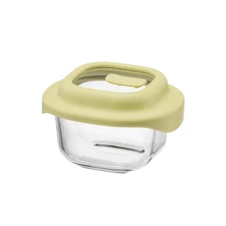 【LocknLock 樂扣樂扣】官方直營 好煮藝矽膠耐熱玻璃保鮮盒/調理盒 500ml(綠色)