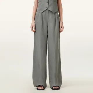 【ALLSAINTS】AVERIE TEN 西裝長褲寬褲-灰 W045QC(舒適版型)