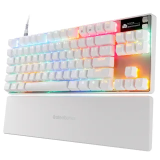 【Steelseries 賽睿】Apex Pro TKL Gen 3有線電競鍵盤(電競/鍵盤/TKL/有線/英刻/白色)