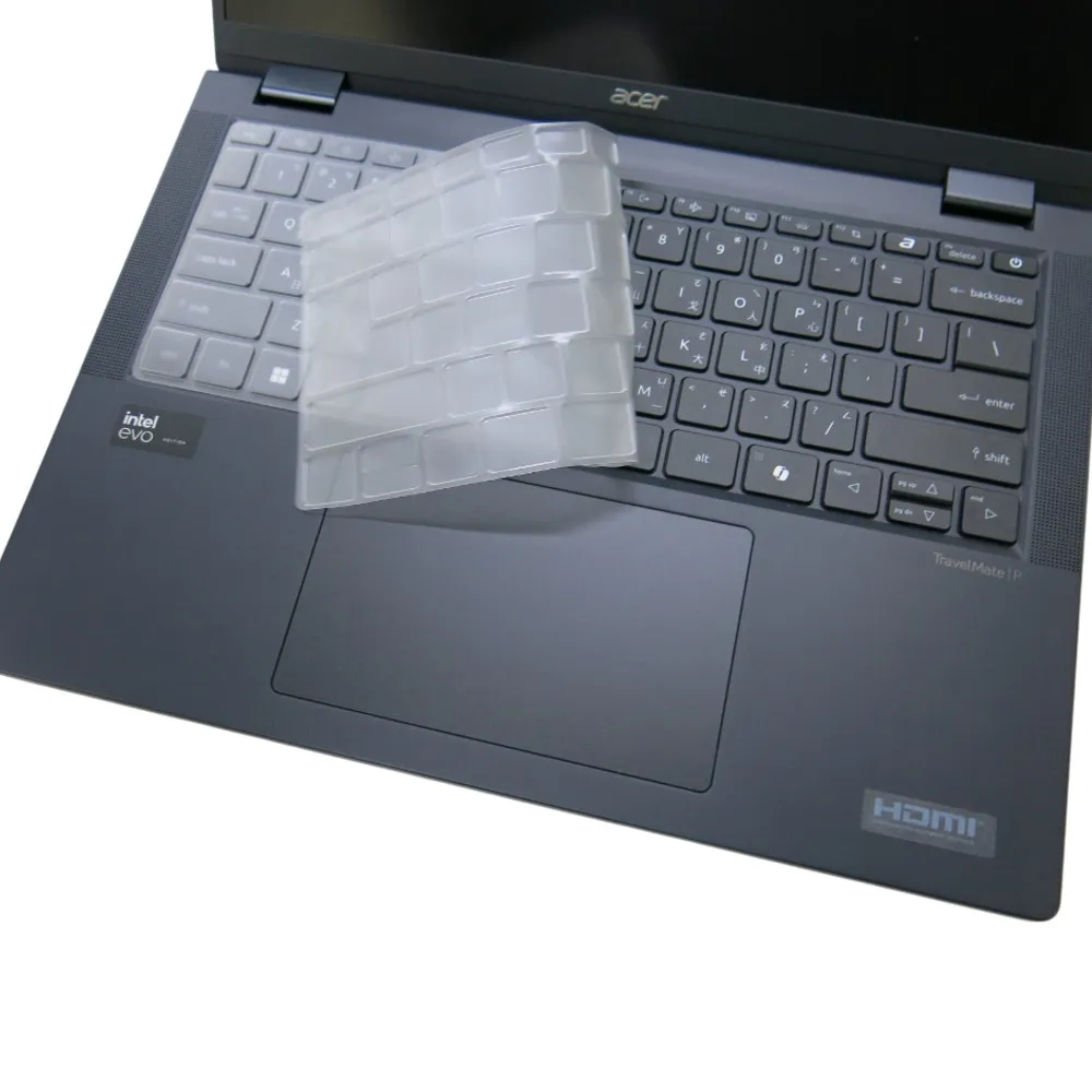【Ezstick】ACER TravelMate P6 TMP614-73T 奈米銀抗菌TPU 鍵盤保護膜(鍵盤膜)