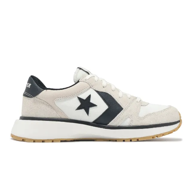 【CONVERSE】休閒鞋 Omni Trainer 男鞋 女鞋 米白 黑 麂皮 拼接 復古 情侶鞋(A13375C)