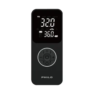 【Philo 飛樂】充氣寶 TP20 2代贈3米點菸器供電、急速電動打氣機(充氣機/輪胎打氣機/無線打氣機/胎壓檢測)