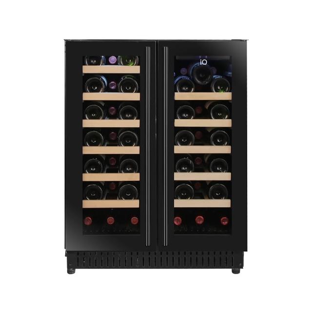 【iO】雙門雙溫專業酒櫃i40DDBE(40瓶裝)