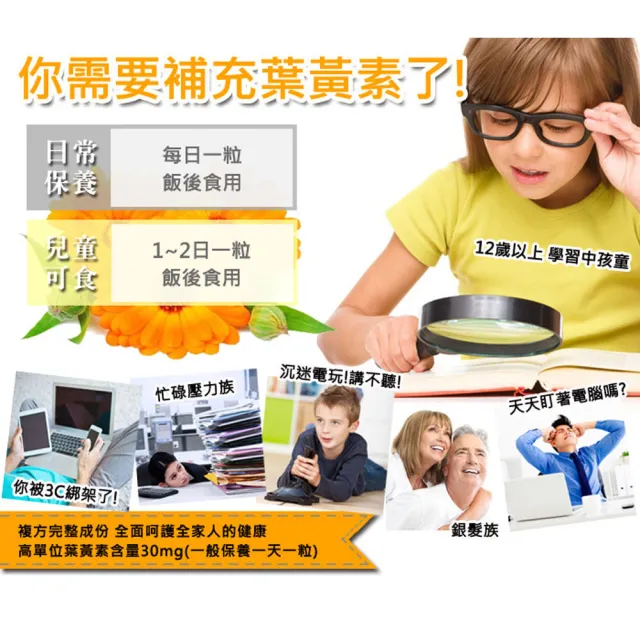 【COMEZE康澤】美國晶采 葉黃素 游離型(3盒共180粒)