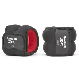 【REEBOK】Ankle Weights 腳踝負重環 - 1公斤 - 2入組(負重腳環、健身配件、運動配件)