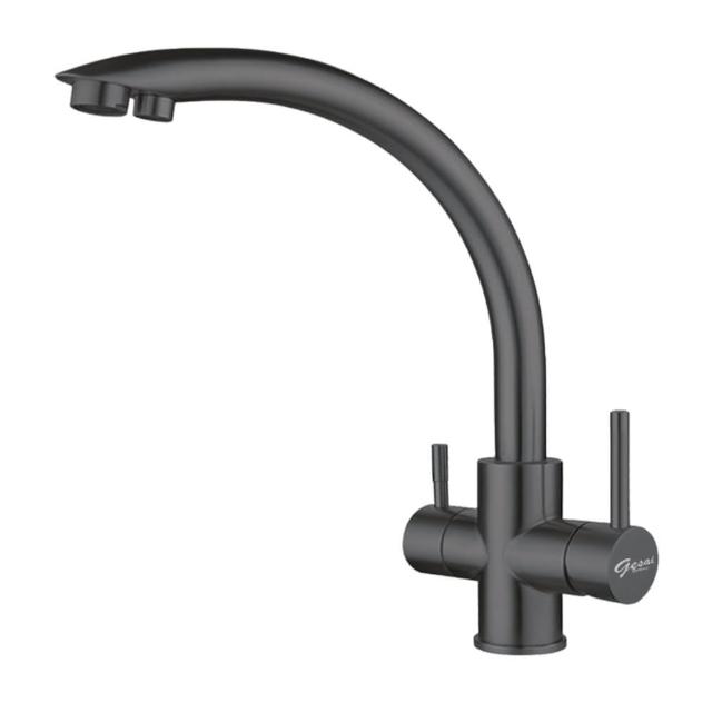 GESAI 格賽 B-10133-LT5 檯面單槍水龍頭，採用優質材質打造，適合現代廚衛空間。提供10年保固，正常使用下非人為損壞免費維修。一年內耗材如陶瓷芯、噴頭等損壞免費更換。保固範圍不含天災、人為疏忽或耗材（如把手蓋、墊片、軟管），需出示保固卡及發票。選購格賽水龍頭，享受可靠品質與售後服務！