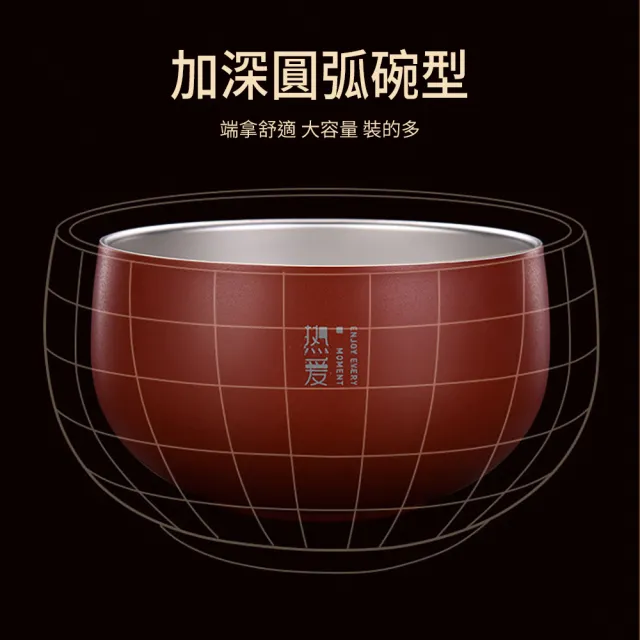 【媽媽咪呀】頂級316不鏽鋼雙層隔熱碗12cm標準款(防摔碗 不銹鋼餐碗 飯碗 湯碗 碗公)