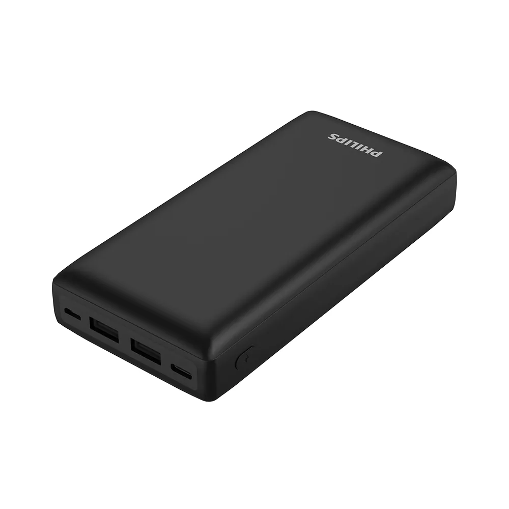 【Philips 飛利浦】DLP7721C PD 20000mAh 18W雙向快充 3孔輸出 行動電源(智慧節能_74Wh_具Wh標示)