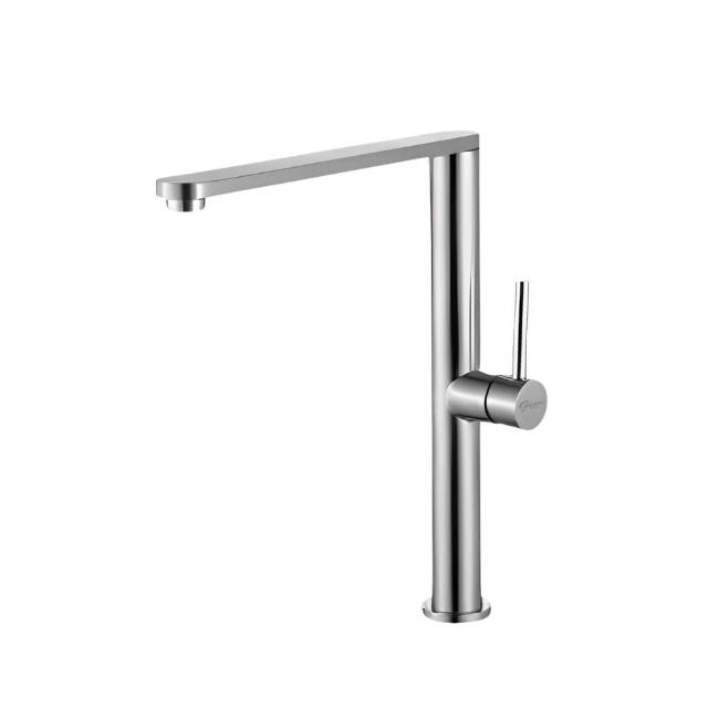 【GESAI 格賽】304不鏽鋼無鉛兩用檯面龍頭B-10126-LT5(可配合安裝檯面兩用水龍頭/洗手龍頭/龍頭/檯面龍頭)