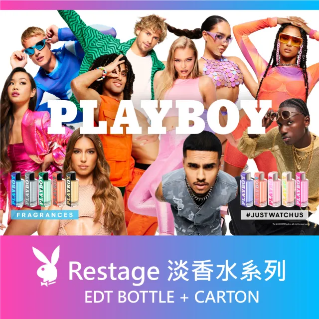 【PLAYBOY】男性/女性淡香水-100ml(專櫃公司貨)