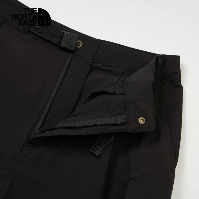 【The North Face】TNF 休閒 UPF防曬短褲 W MTN RIPSTOP CARGO SHORT- AP 女 黑(NF0A8C11JK3)