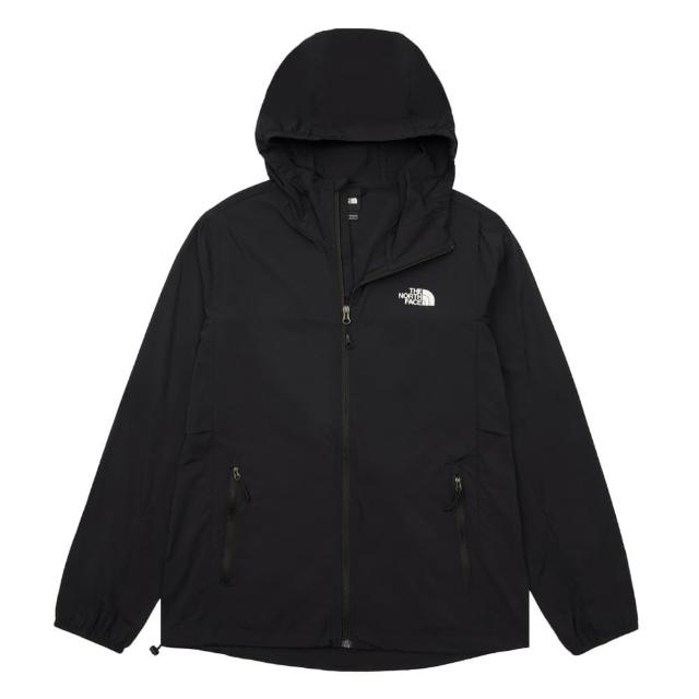 【The North Face】TNF 休閒 WindWall防風防風外套 M SUN CHASE WIND JACKET - AP 男 黑(NF0A87VYKX7)