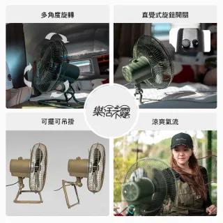 【樂活不露】12吋工業扇 黑(風扇 電風扇 BSMI R54585 露營 逐露天下)