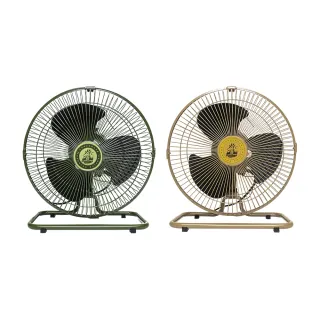 【樂活不露】12吋工業扇 軍綠 沙(風扇 電風扇 BSMI R54585 露營 逐露天下)