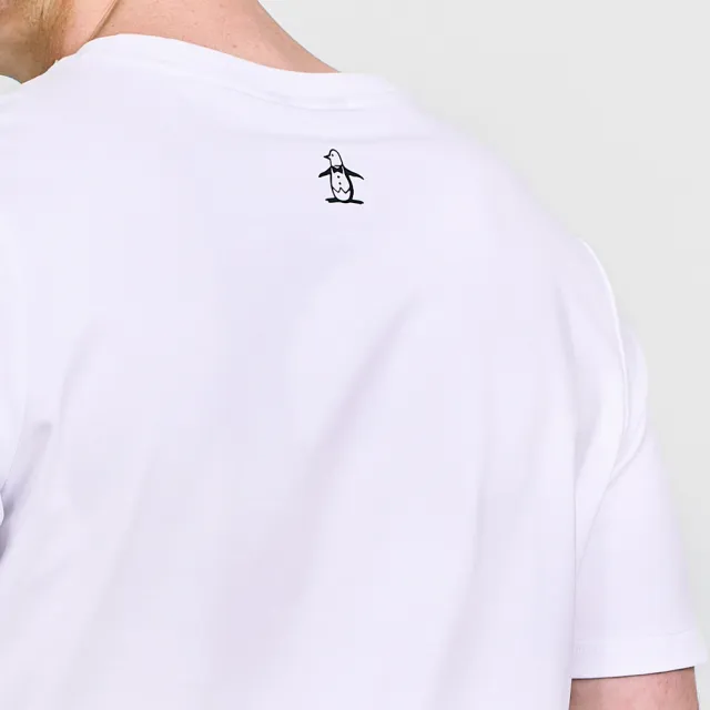 【Munsingwear】企鵝牌 男款白色企鵝排排站棉彈性舒適百搭短袖T SHIRT MGVL2508
