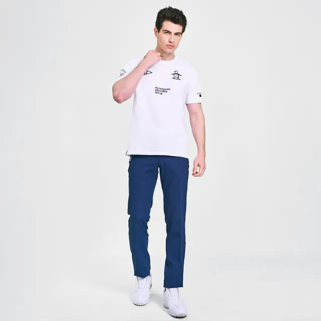 【Munsingwear】企鵝牌 男款白色企鵝高爾夫圖案復刻純棉舒適經典百搭短袖T SHIRT MGVL2507