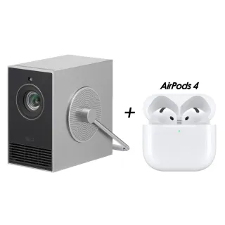 【LG 樂金】掌中劇院組★ CineBeam Q 小銀河 4K 微型投影機+AirPods 4