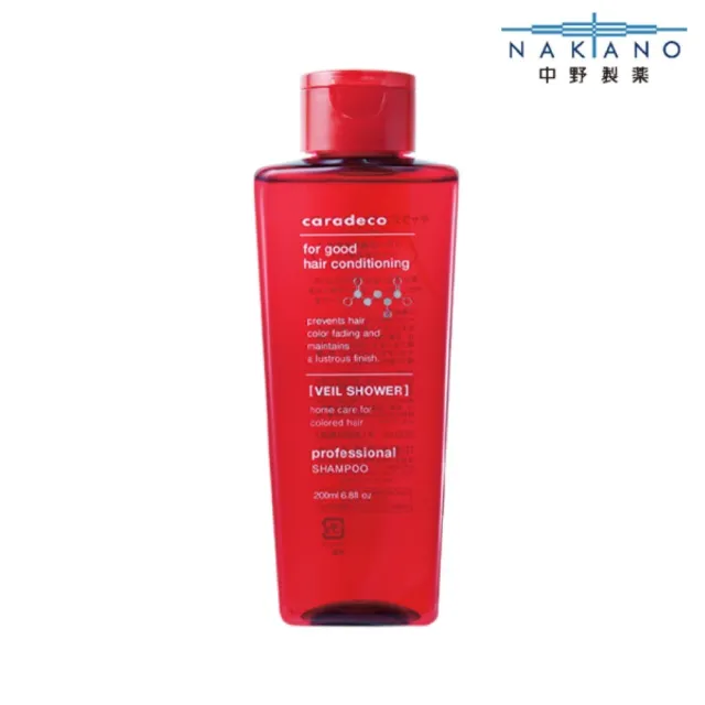 【NAKANO 中野製藥】胭脂舞色髮沐200ml(caradeco 胭脂舞色)