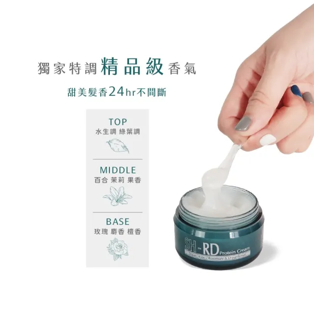 【SH-RD 史高師設】蛋白質護髮霜80ml(10秒柔順、抗熱打底、0糾結不毛躁、免沖洗護髮霜、髮油)