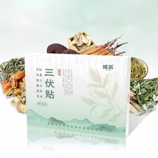 【YAOCHEN 瑤辰】買2盒送3盒-三伏貼12味草本萃取-共100貼(祛濕貼 溫灸貼 伏濕貼 穴位貼)