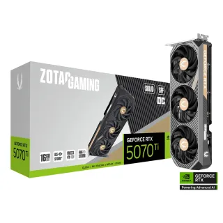 【ZOTAC 索泰】GAMING GeForce RTX 5070 Ti SOLID SFF OC 顯示卡