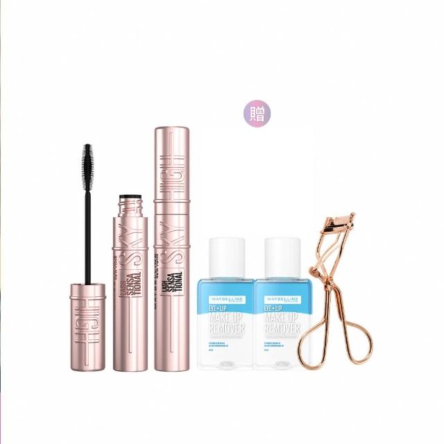 【MAYBELLINE 媚比琳】飛天翹防水睫毛膏2入組(#SKYHIGH)