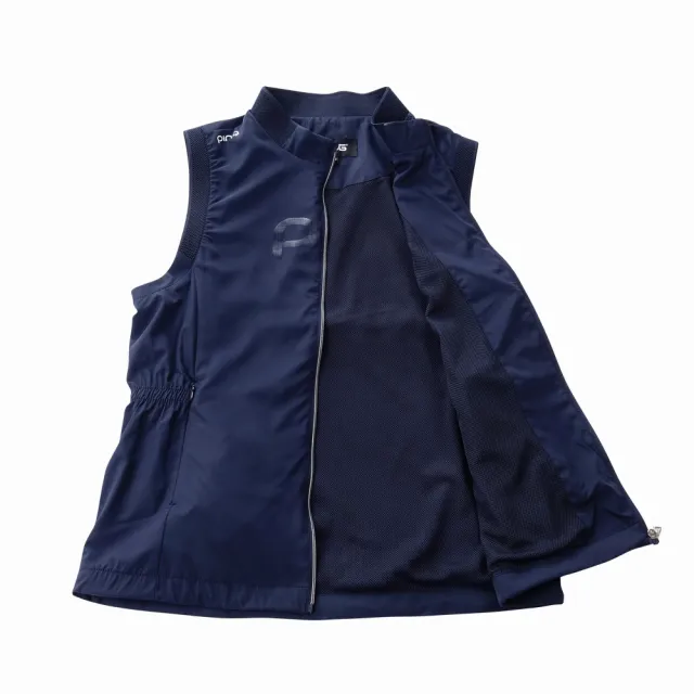 【PING】女款透氣網內裡抗UV高爾夫薄背心-深藍(防潑水/防風透氣/GOLF/RB25115-58)