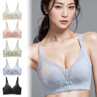 【enac 依奈川】3件組 ☆ 輕透裸感集中無鋼圈內衣/性感內衣/女內著/無痕內衣(隨機)