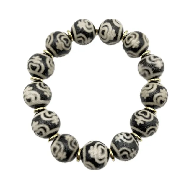 寶瓶天珠 白 至純天珠 藏古祥館】寶瓶天珠手串D0005(天珠寶瓶平安吉祥) - momo購物網- 好評