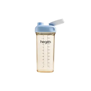 【hegen】金色奇蹟PPSU多功能方圓型寬口水瓶 2.0 330ml(/奶瓶/母嬰用品/貝親/兒童學習水杯/小獅王辛巴)