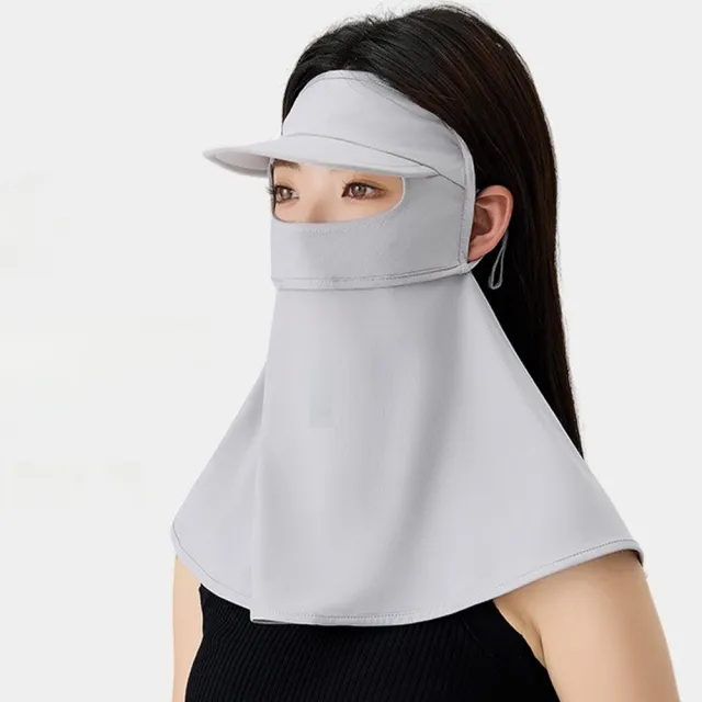 【LEESA】防紫外線\帽子\防曬\面罩\騎車面罩\臉部防曬\透氣\防曬頭巾\護頸\防曬口罩\凉感\