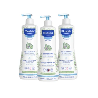 【Mustela 慕之恬廊】慕之幼 多慕雙潔乳500mlX3入(寶寶 嬰兒 沐浴洗髮精 公司貨 台灣獨家總代理)