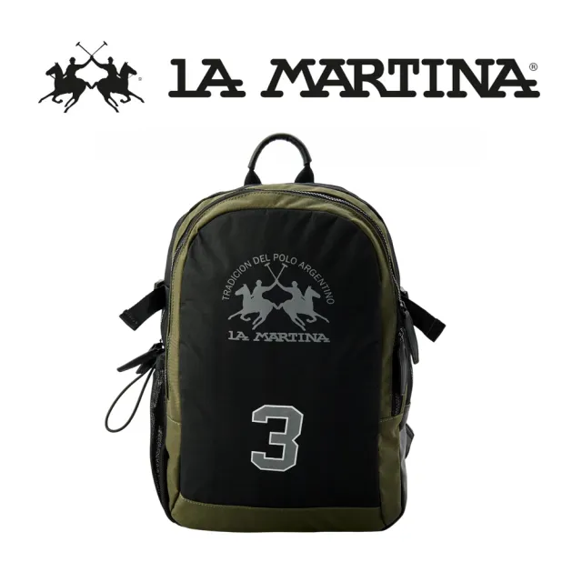 【LA MARTINA】義大利原裝進口 限量2折 頂級運動後背包 0971T 全新專櫃展示品(黑色)