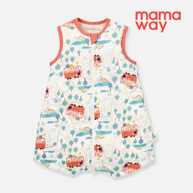 【mamaway 媽媽餵】抗菌防踢被 薄款 拉鍊 0-24M(嬰幼兒防踢背心)