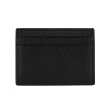 【BALLY】Ribbon 黑白條紋牛皮4卡卡片夾/名片夾(黑色)