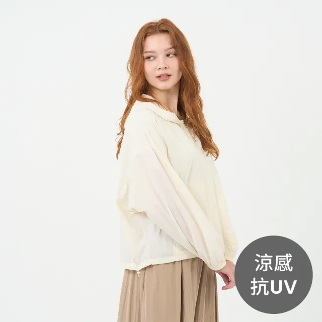 【GIORDANO 佐丹奴】女裝抗UV涼感連帽外套 G-Motion Tennis系列(03 奶白)